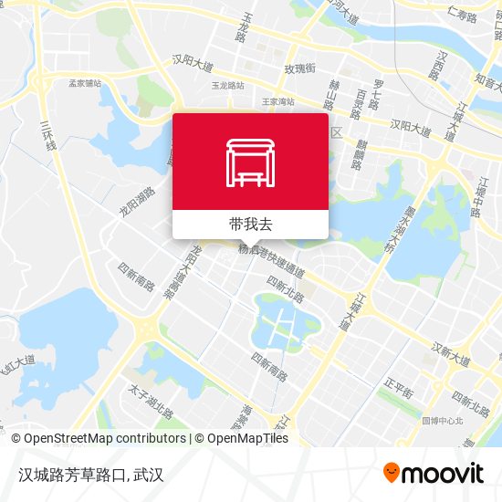 汉城路芳草路口地图