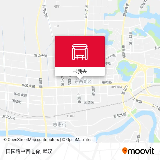 田园路中百仓储地图