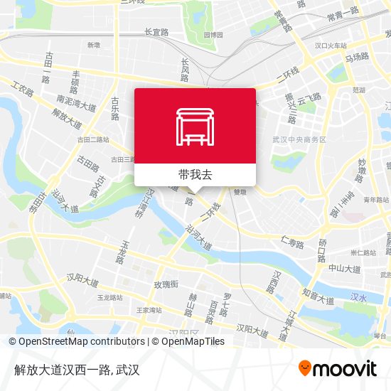 解放大道汉西一路地图