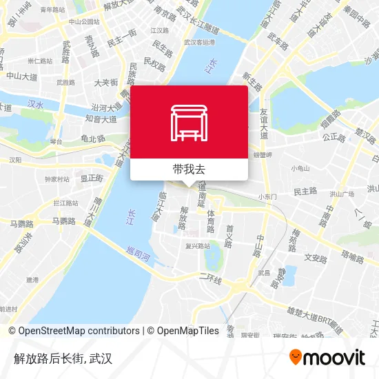 解放路后长街地图