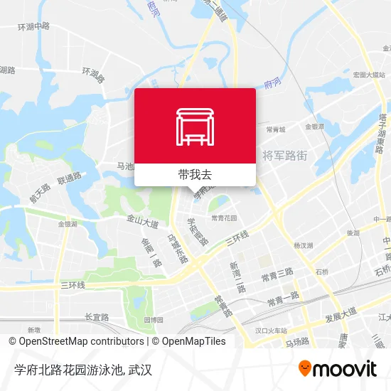 学府北路花园游泳池地图