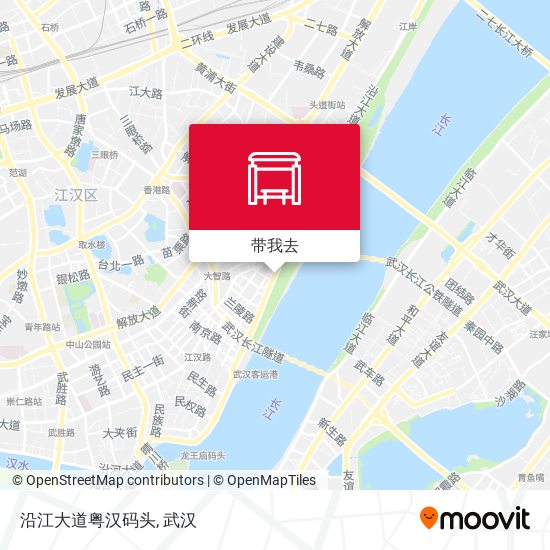 沿江大道粤汉码头地图