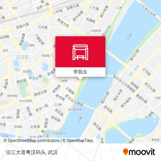 沿江大道粤汉码头地图
