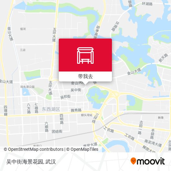 吴中街海景花园地图