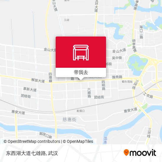 东西湖大道七雄路地图