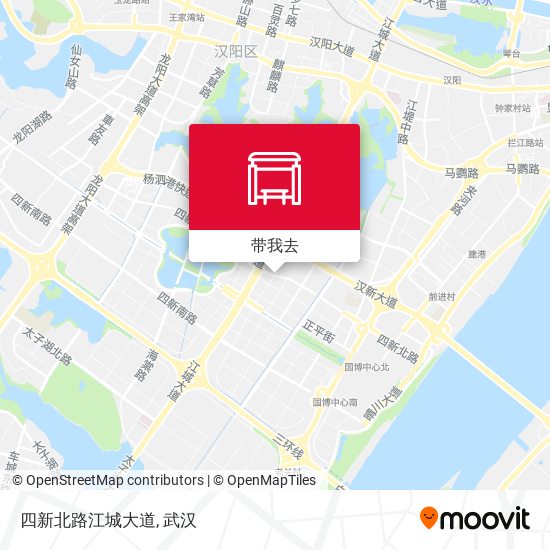 四新北路江城大道地图