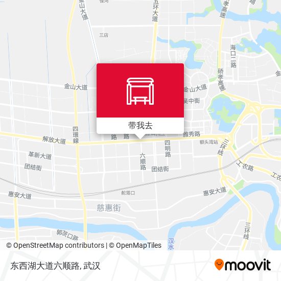 东西湖大道六顺路地图