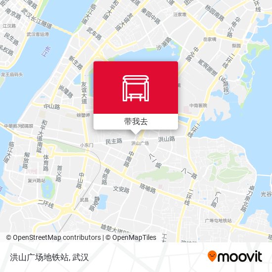洪山广场地铁站地图