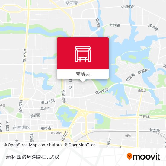 新桥四路环湖路口地图