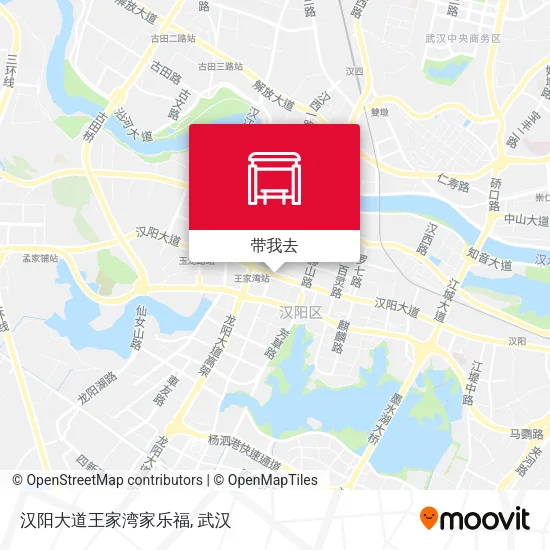 汉阳大道王家湾家乐福地图