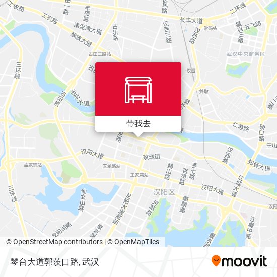 琴台大道郭茨口路地图