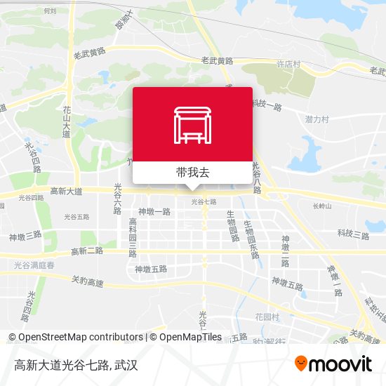 高新大道光谷七路地图