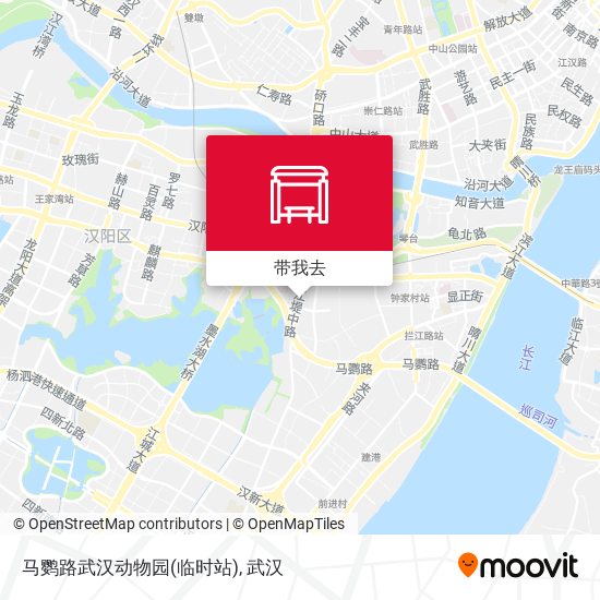 马鹦路武汉动物园(临时站)地图