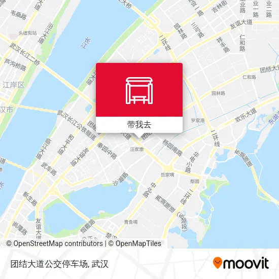 团结大道公交停车场地图