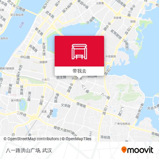 八一路洪山广场地图