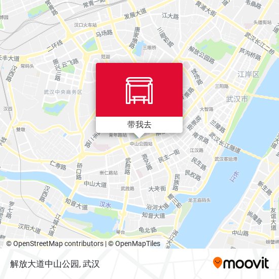 解放大道中山公园地图