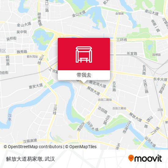 解放大道易家墩地图