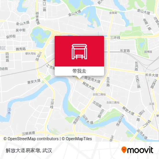 解放大道易家墩地图