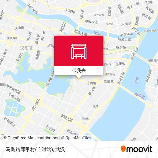马鹦路邓甲村(临时站)地图