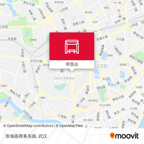 淮海路商务东路地图