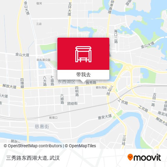 三秀路东西湖大道地图