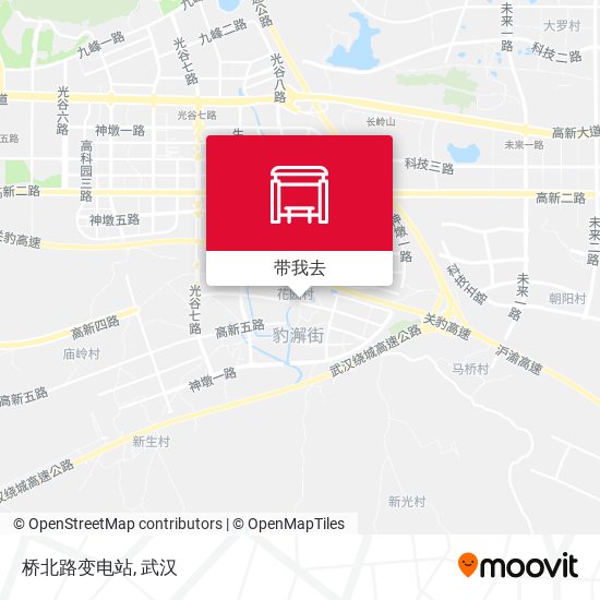 桥北路变电站地图