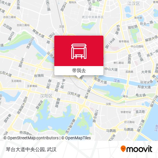 琴台大道中央公园地图