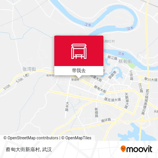 蔡甸大街新庙村地图