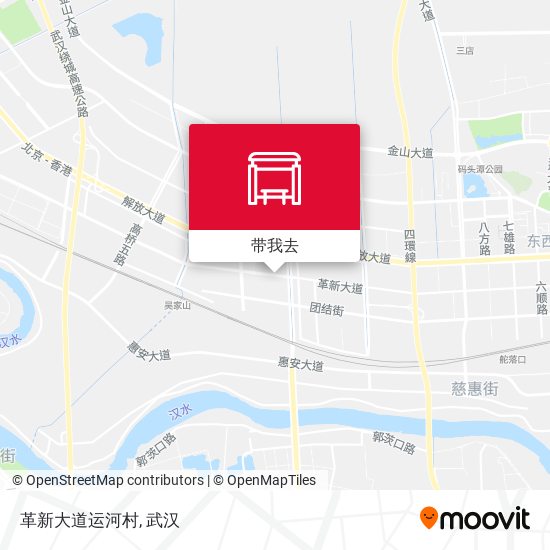 革新大道运河村地图