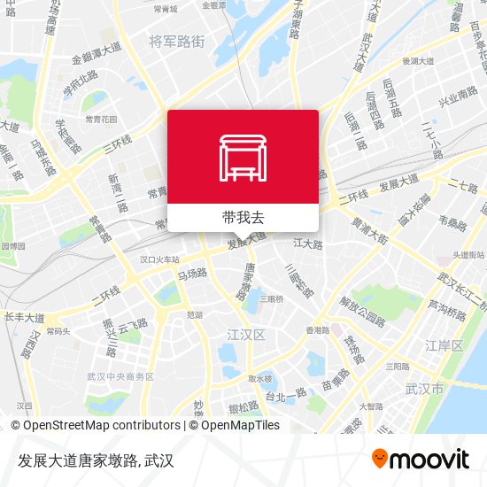 发展大道唐家墩路地图