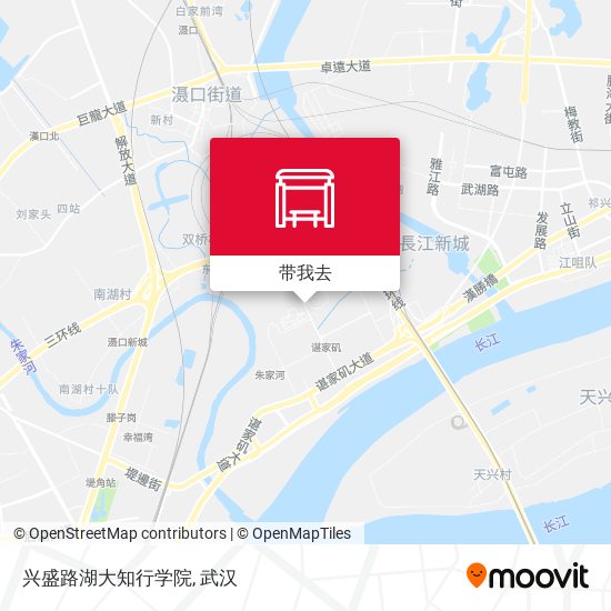 兴盛路湖大知行学院地图