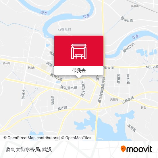 蔡甸大街水务局地图