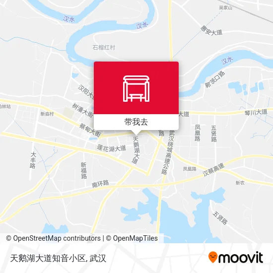 天鹅湖大道知音小区地图
