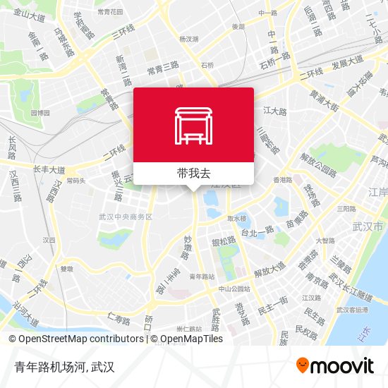 青年路机场河地图