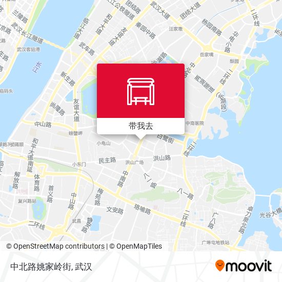 中北路姚家岭街地图