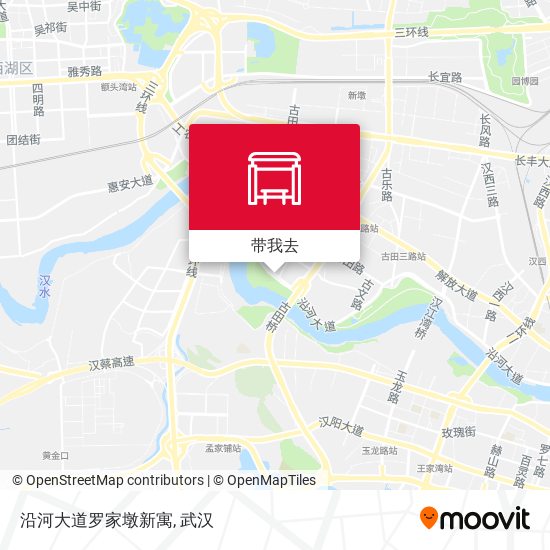 沿河大道罗家墩新寓地图