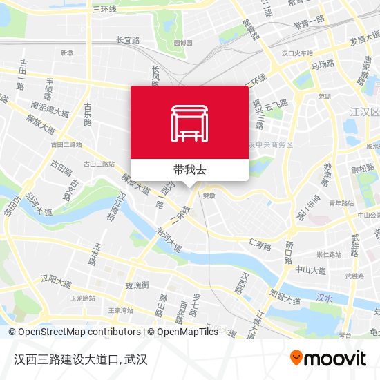 汉西三路建设大道口地图