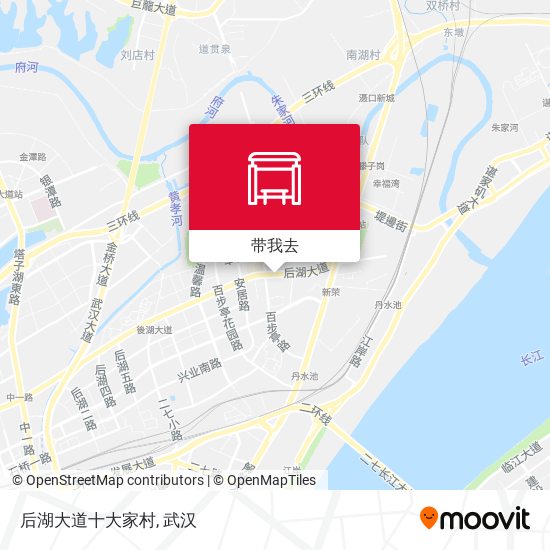 后湖大道十大家村地图