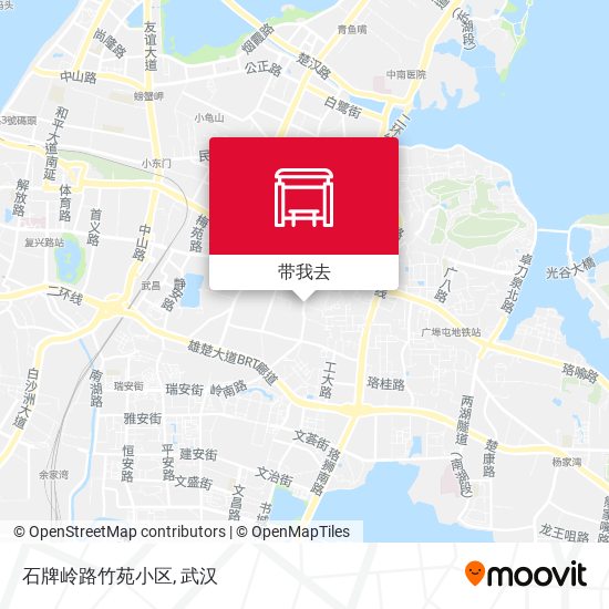 石牌岭路竹苑小区地图