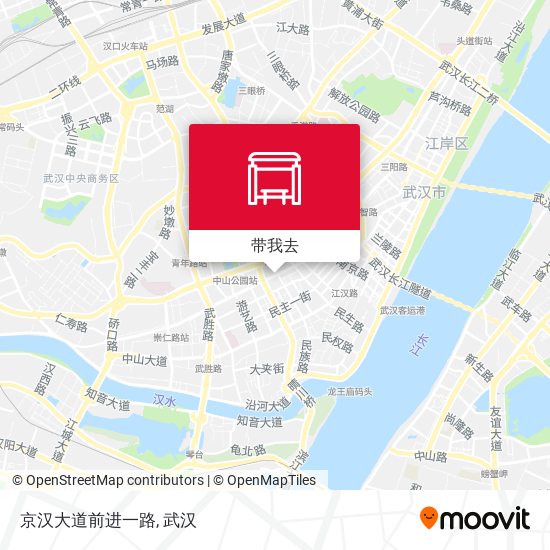 京汉大道前进一路地图