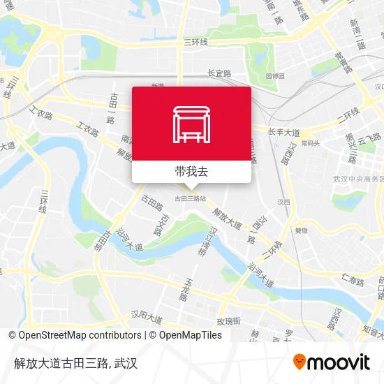 解放大道古田三路地图