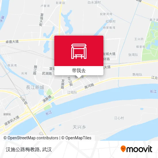 汉施公路梅教路地图