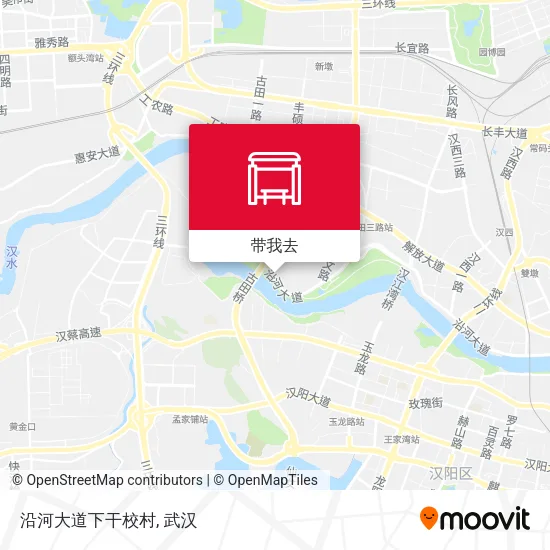 沿河大道下干校村地图