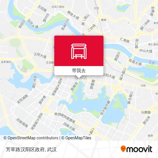 芳草路汉阳区政府地图