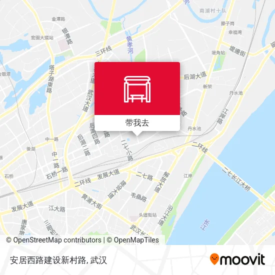 安居西路建设新村路地图