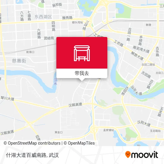 什湖大道百威南路地图