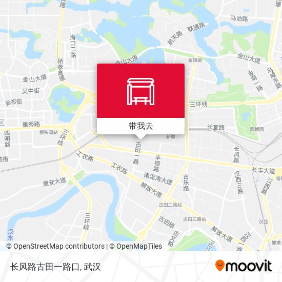 长风路古田一路口地图