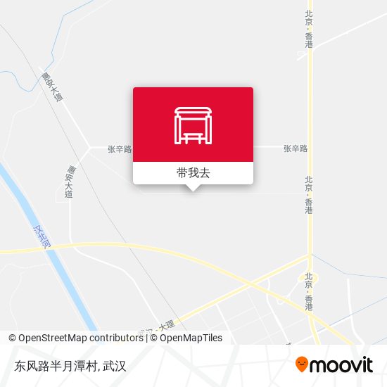 东风路半月潭村地图