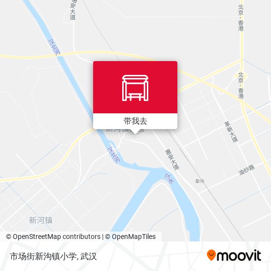 市场街新沟镇小学地图