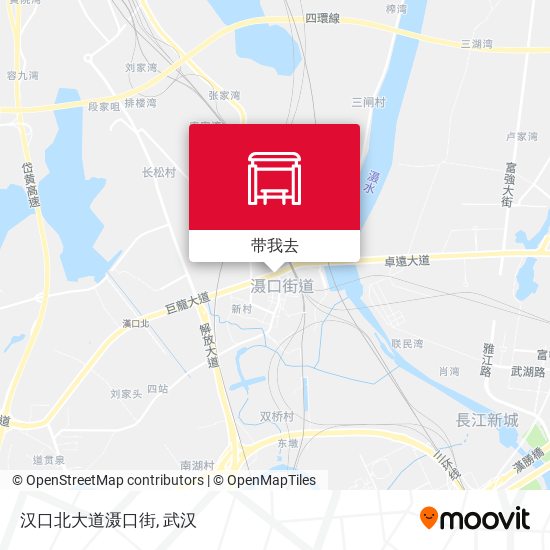 汉口北大道滠口街地图